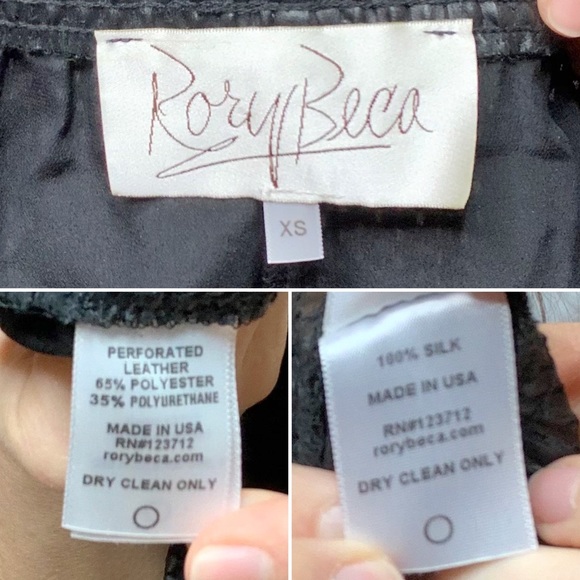 RORY BECA perforated vegan leather shorts 1671 - Picture 6 of 9